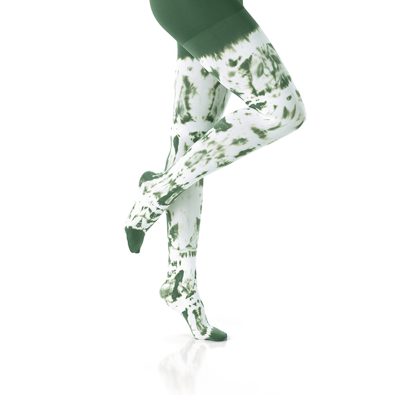 Batik Weiß-Strong Green