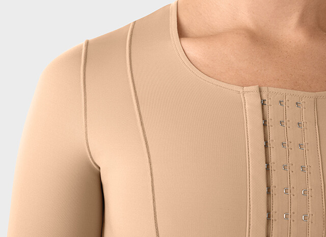  Juzo Comprima Kort thorax Lukning med tre rækker hægter