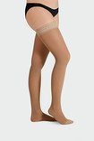 Juzo Hostess with lace silicone border in colour Cinnamon