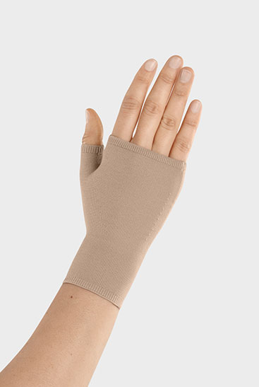 Juzo Expert Seamless con attacco pollice Guanto con attacco al pollice nel colore Mandorla