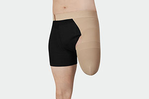 Juzo Expert Cotton Stumpstrømpe produktbillede Mand med Juzo Expert Cotton Stumpstrømpe