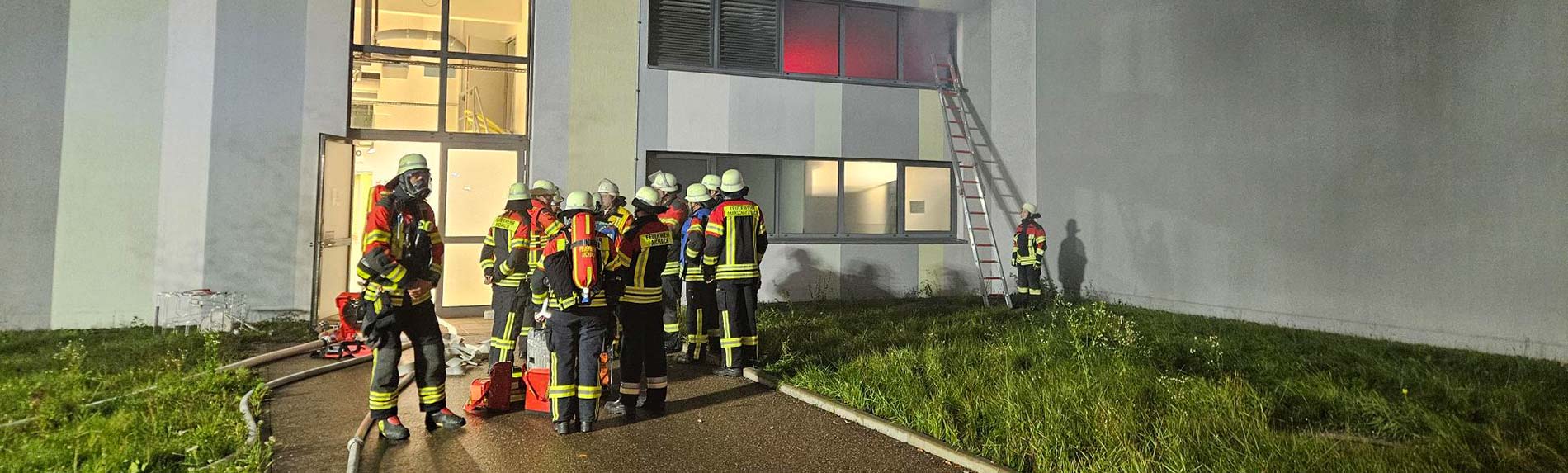 Unangekündigte Feuerwehrübung bei Juzo