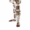 Batik Weiß-Kakao