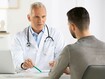 Homme lors d'une consultation médicale