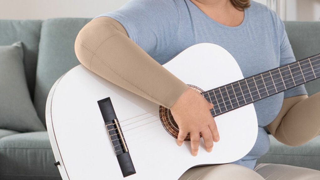 Braçadeira de compressão em malha plana Braçadeira de compressão em malha plana