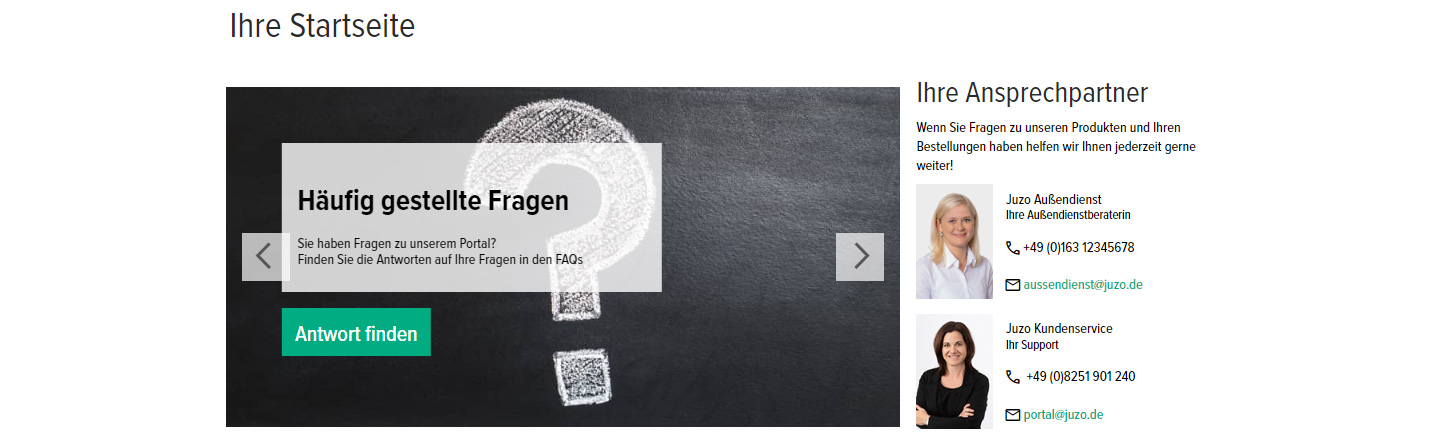 Das Juzo Fachhandelsportal