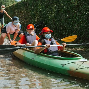 Kajakfahren im Grenzenlos Camp